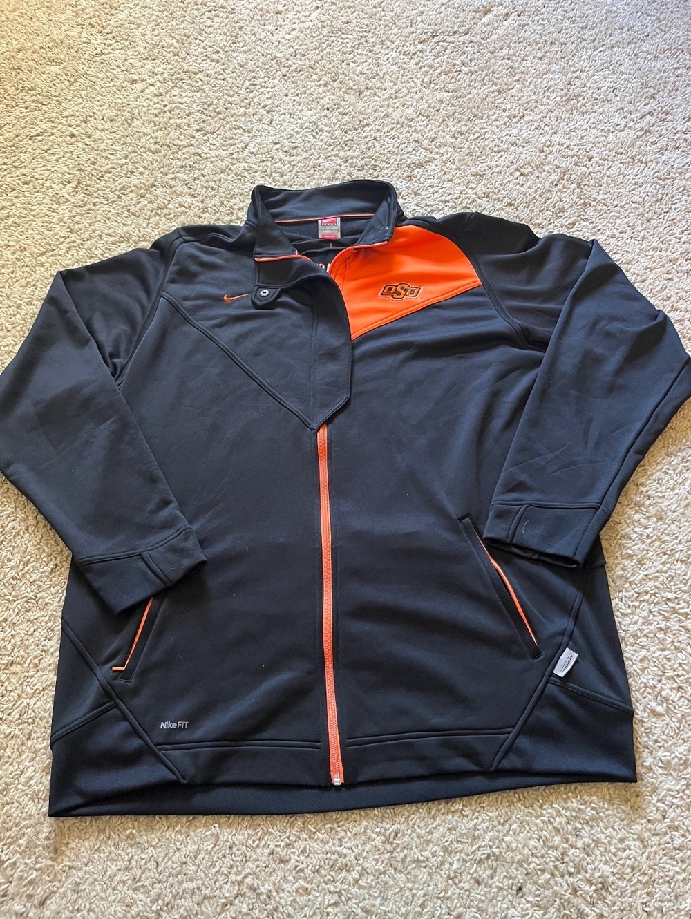 Nike VTG Oklahoma State Cowboys Zipup Jacket XXL